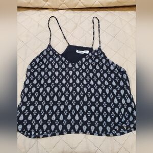 Melville Women's Black and White Printed Top Size Small  (Good Cond)